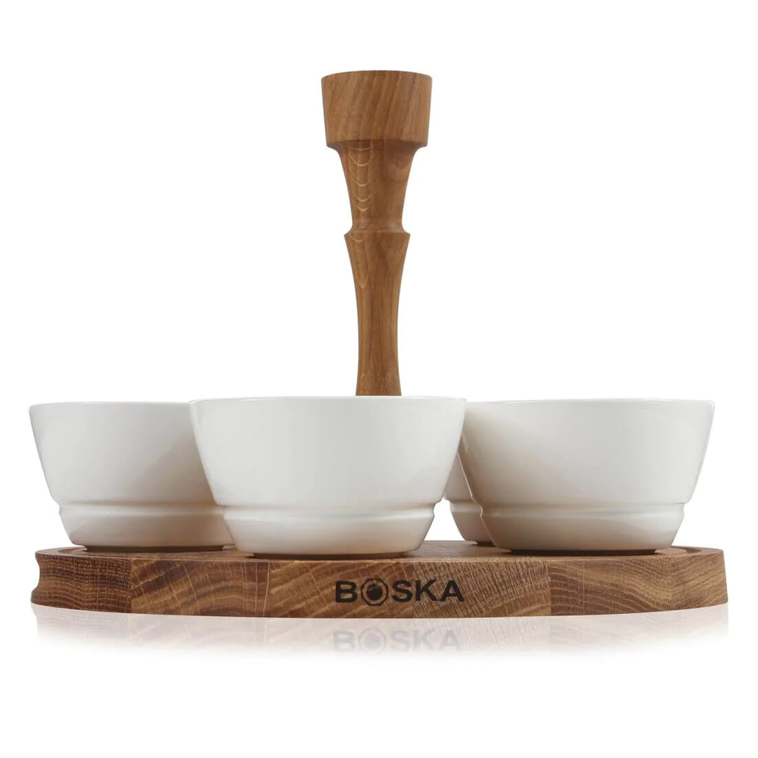 boska party serveerset 6 delig eikenhout