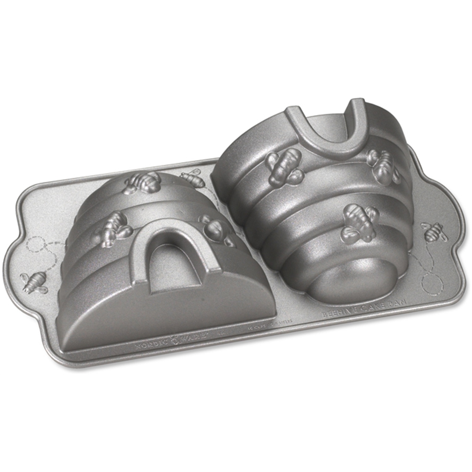 nordic-ware-3d-beehive-bakvorm-2-vaks-zilver