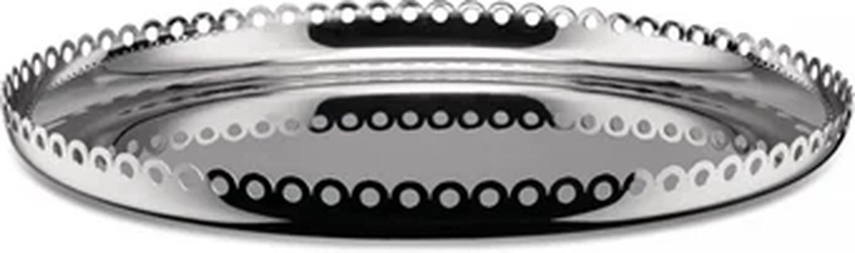 Alessi Il Tornitore Edges Dienblad ITM09, 35cm rvs