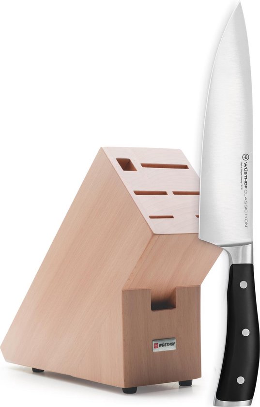 wusthof-classic-ikon-koksmes-20cm-met-messenblok