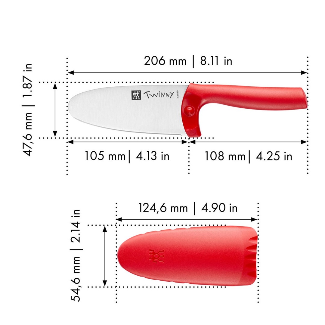 zwilling-twinny-kindermes-rood