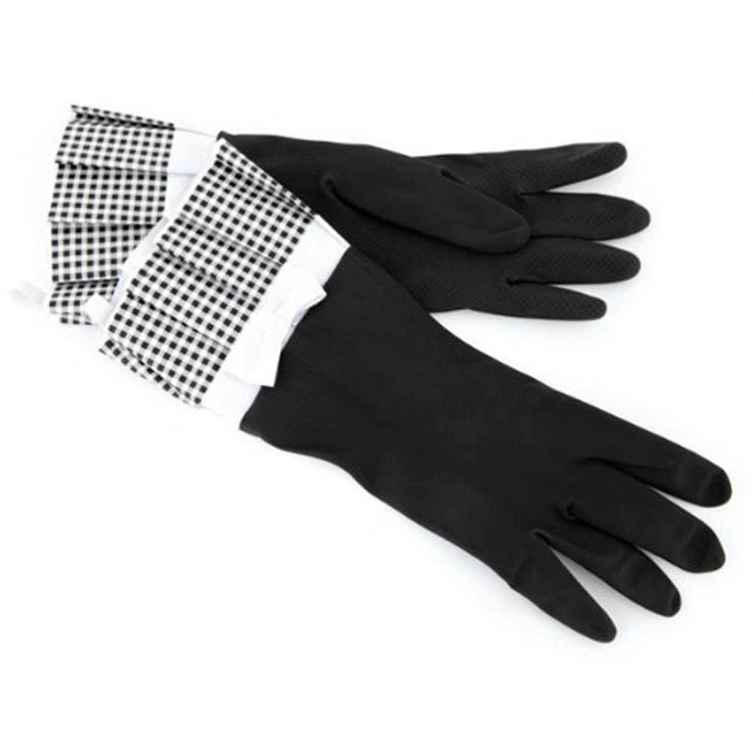 invotis gourgeous gloves afwashandschoenen met stippen zwart