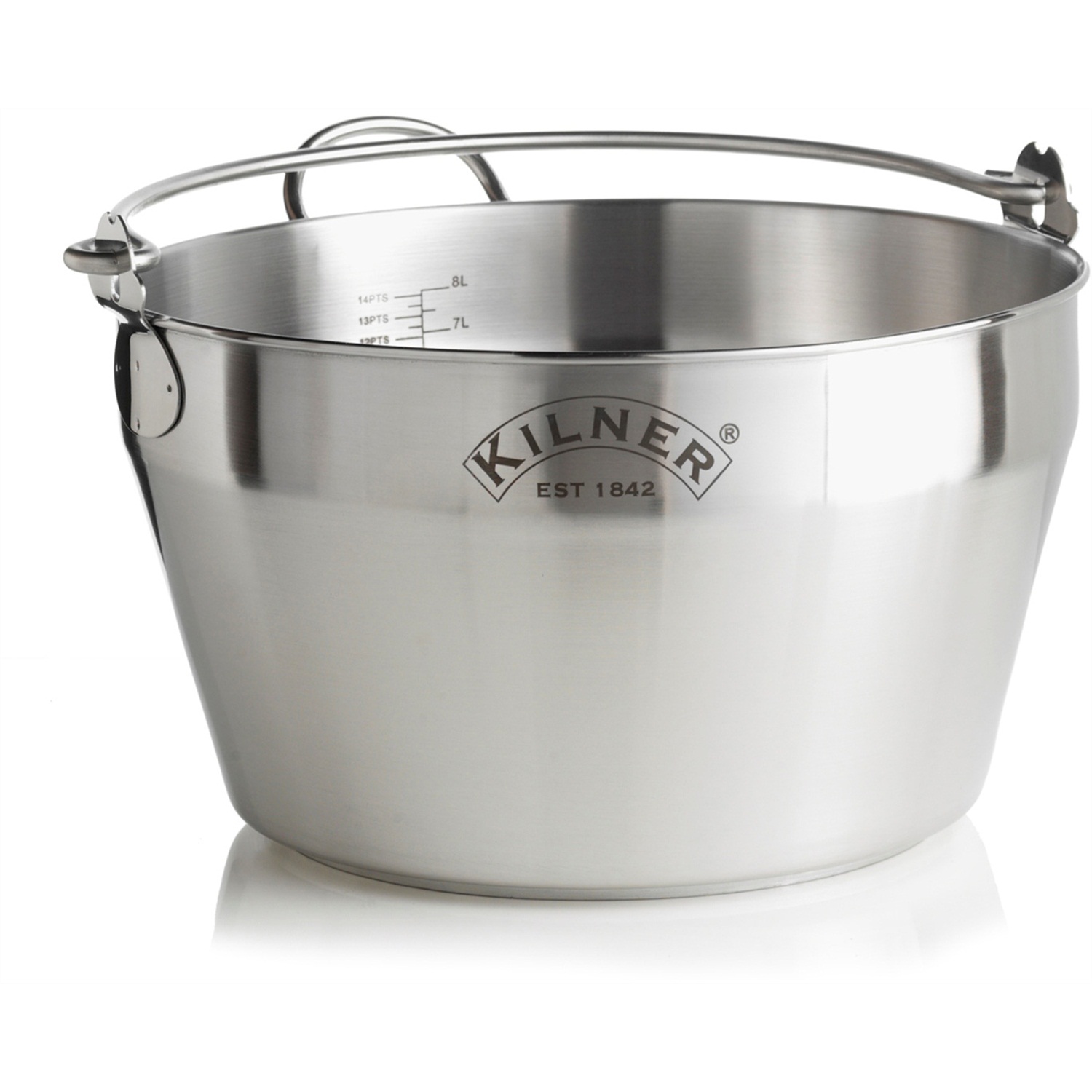 kilner confituurpot 8l rvs