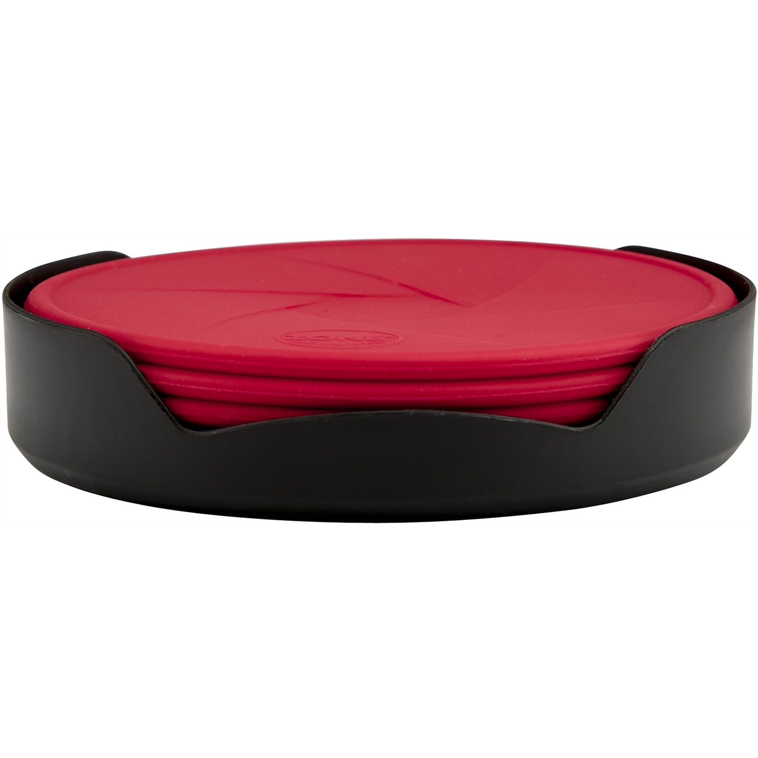 zone-onderzetters-met-zwarte-houder-6-stuks-rood
