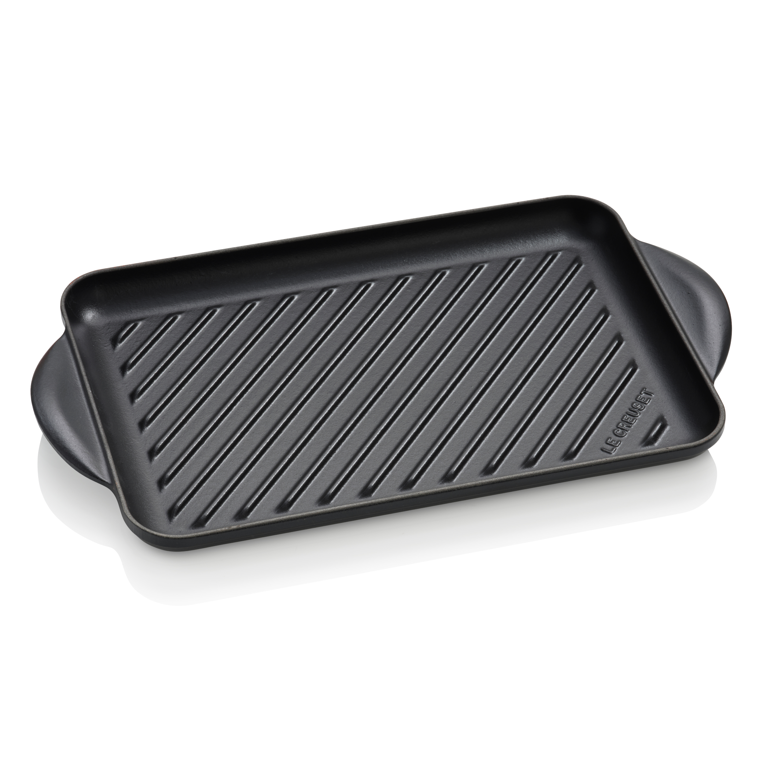 le creuset tradition grillplaat 32x22cm mat zwart