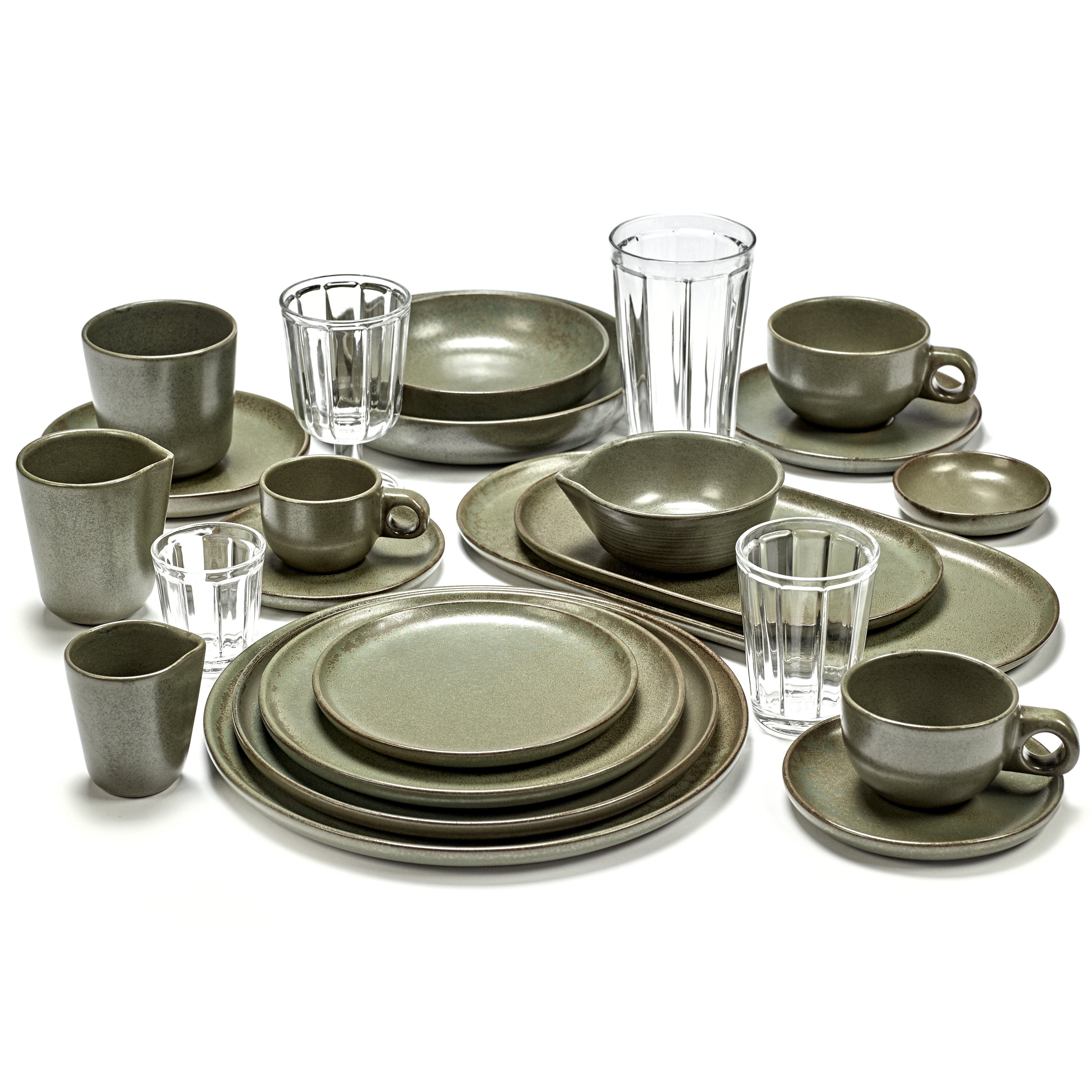 serax-surface-serviesset-16-delig-camogreen