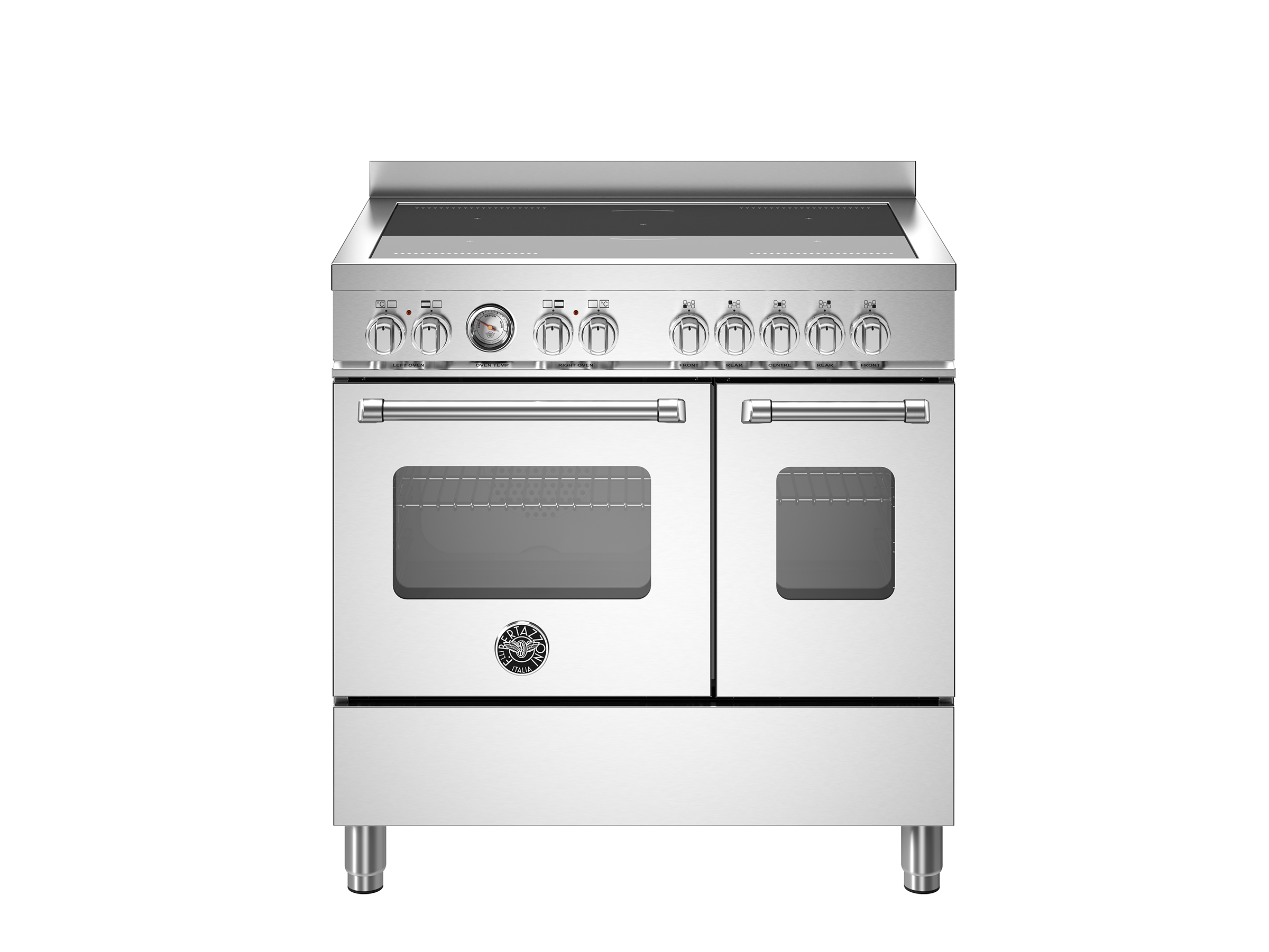 bertazzoni master serie mas95i2ext inductiefornuis 90cm rvs