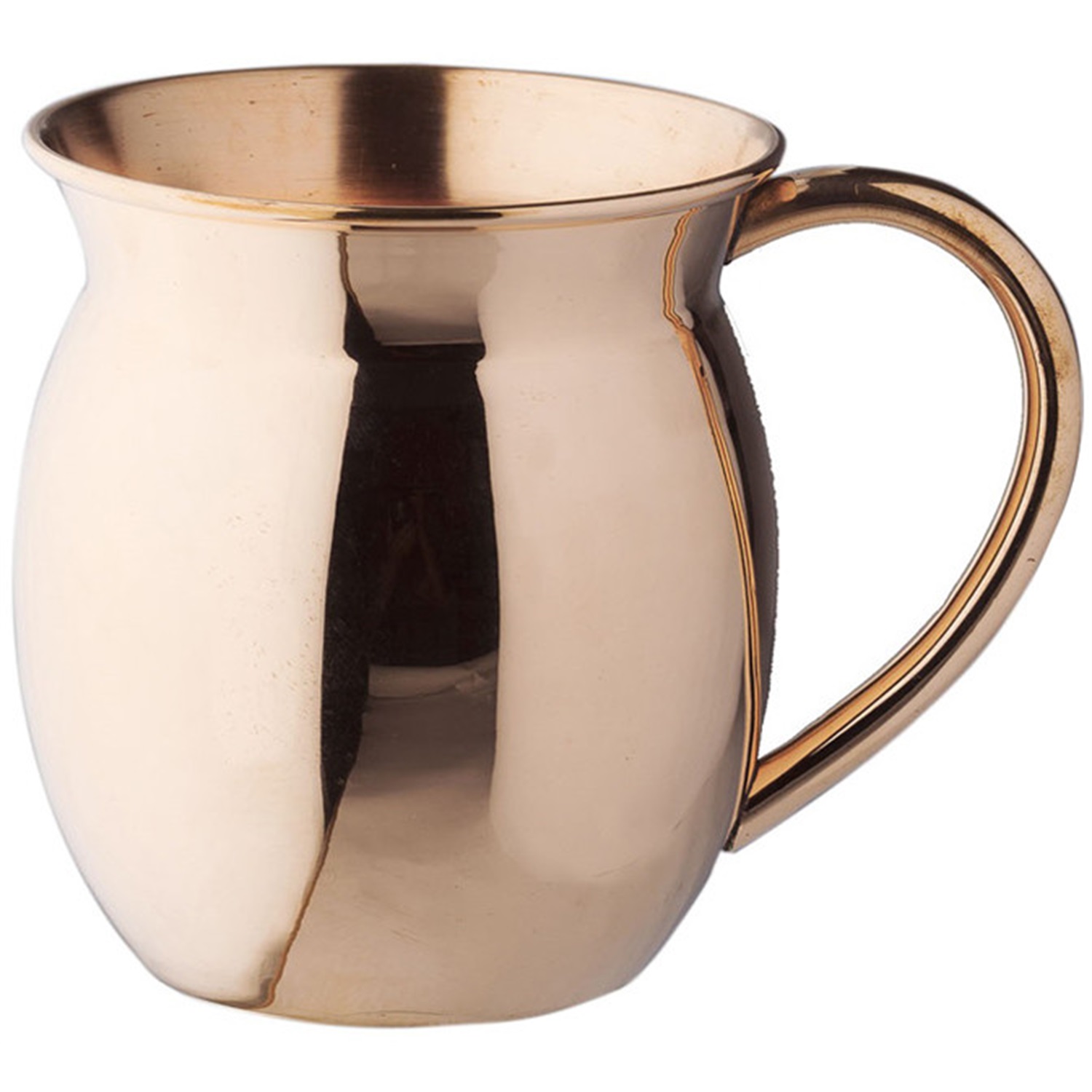 old dutch koperen mok met handvat 475ml glanzend