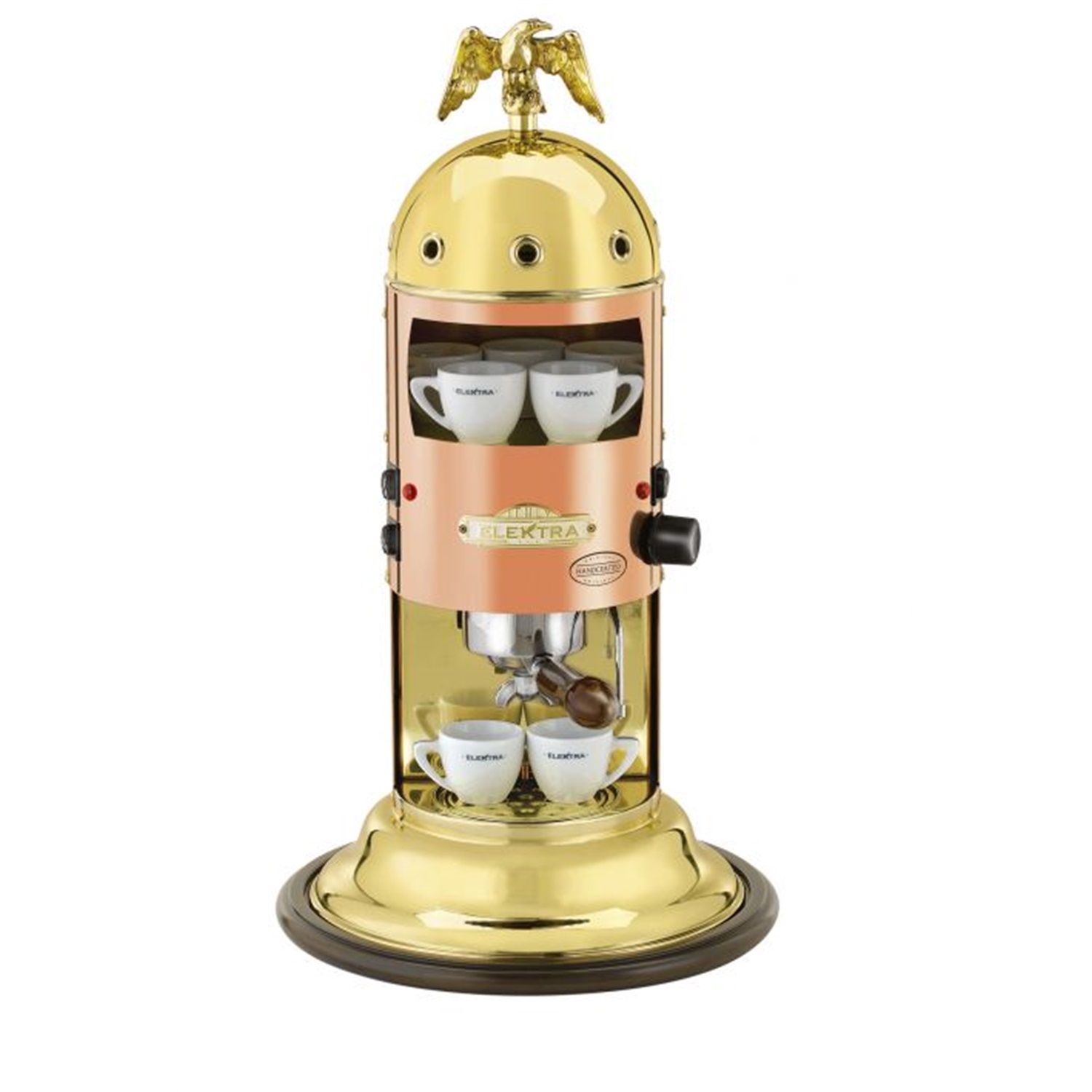 elektra mini verticale semiaut a1 espressomachine kopermessing