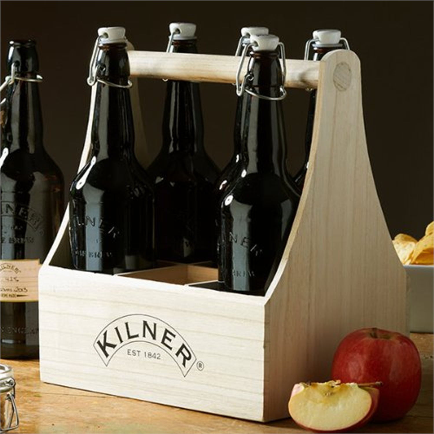 kilner-flessenhouder-hout