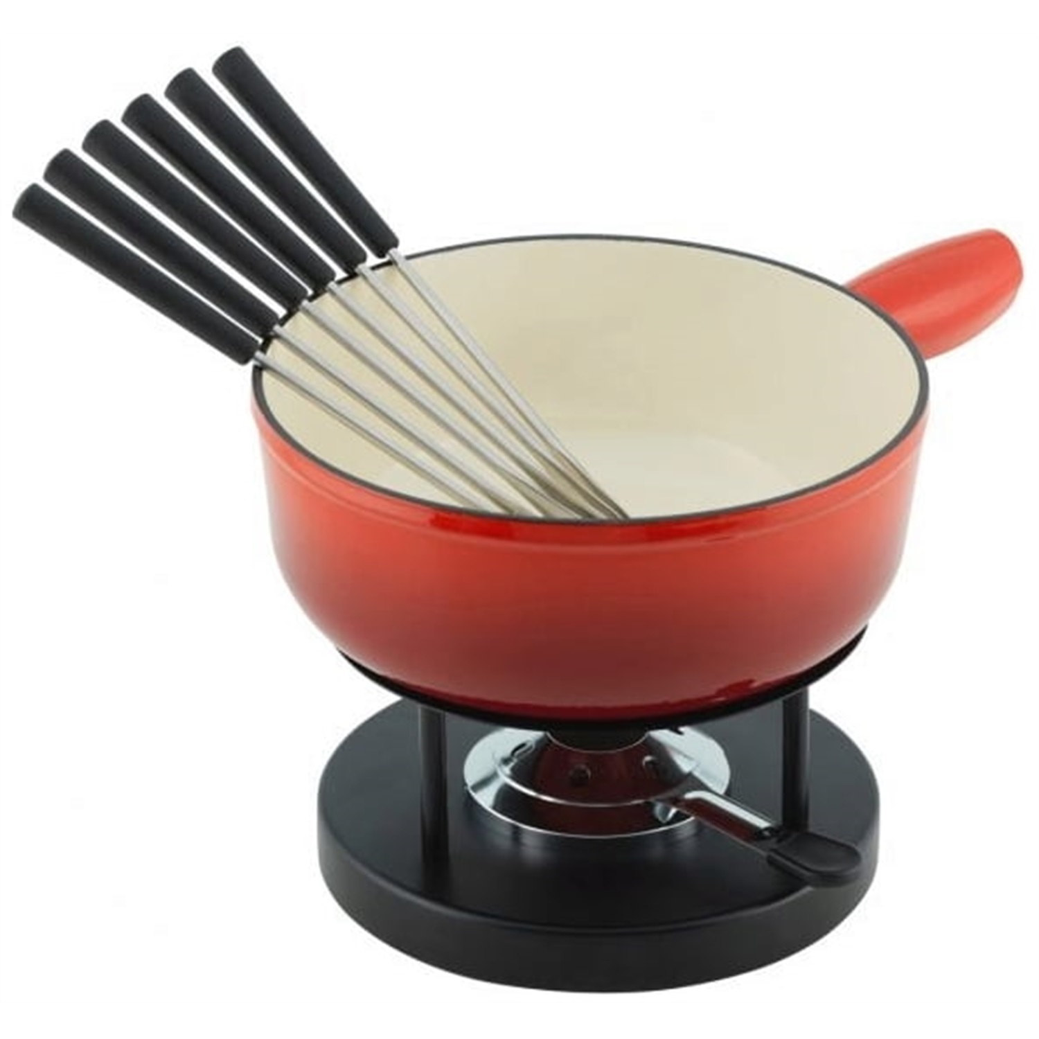 kuhn-rikon-kaasfondueset-gietijzer-rood-inductie-24cm