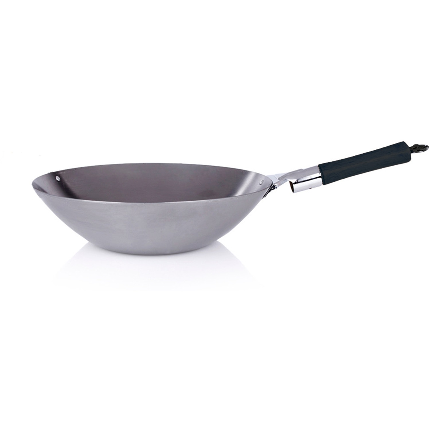 voccelli wok met kunststof steel 35cm zwart