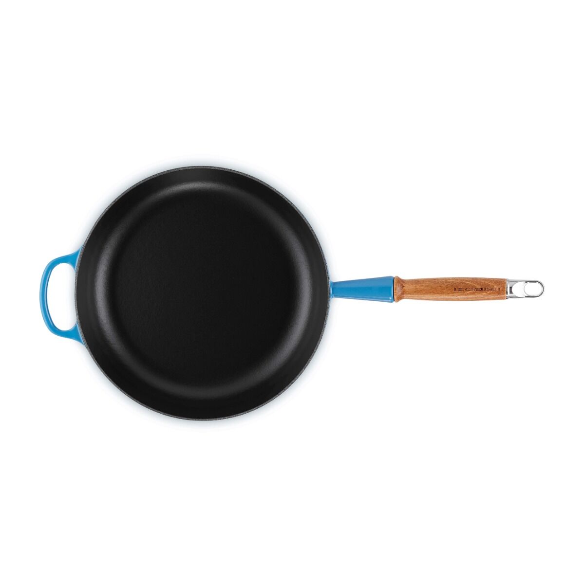 le-creuset-signature-hapjespan-met-houten-steel-28cm-azure