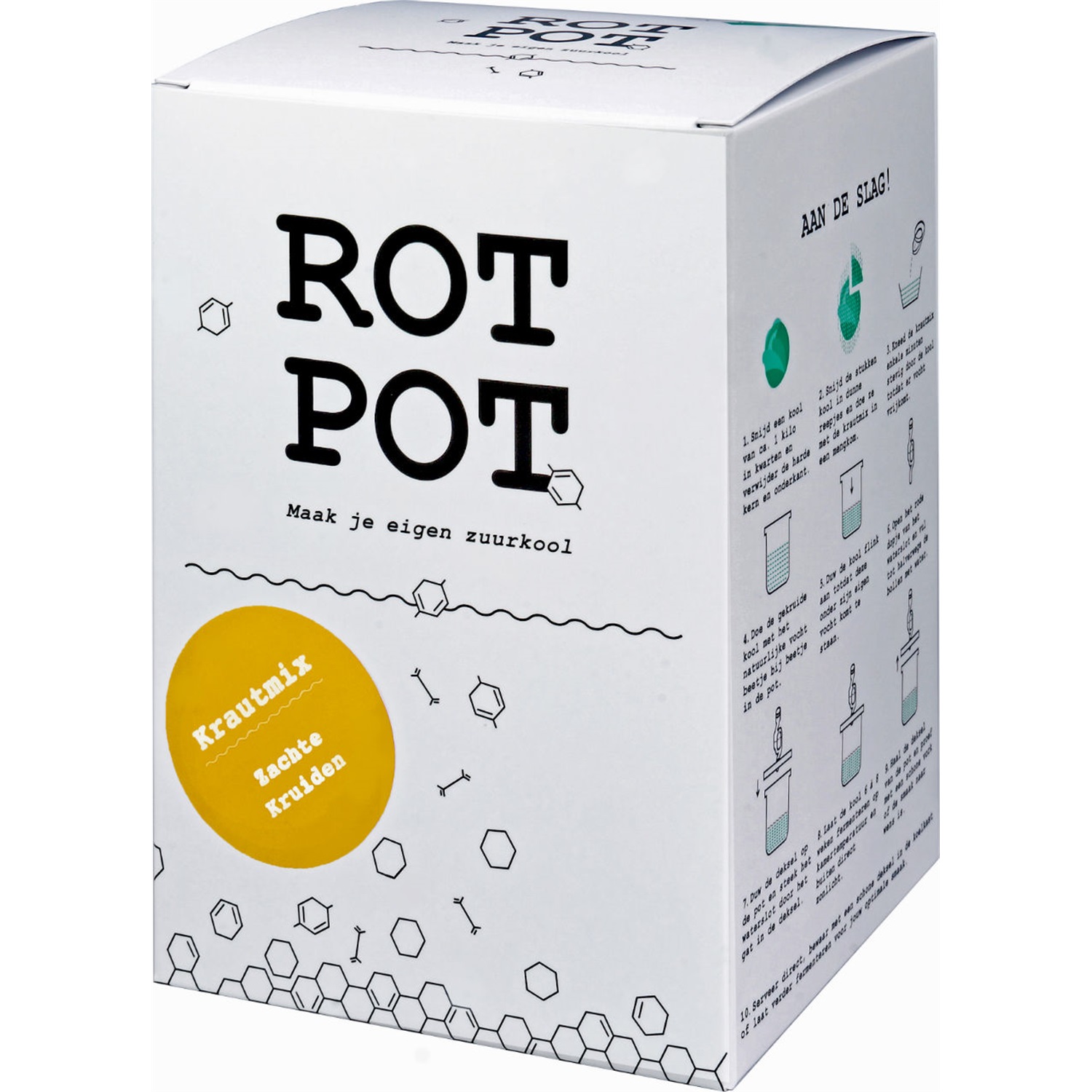 rot pot zuurkoolmaker starterkit met krautmix zacht