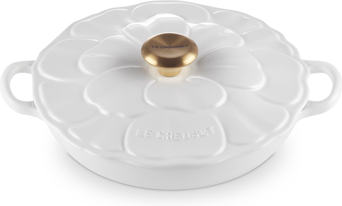 le creuset signature campagnard bloesem 26cm wit
