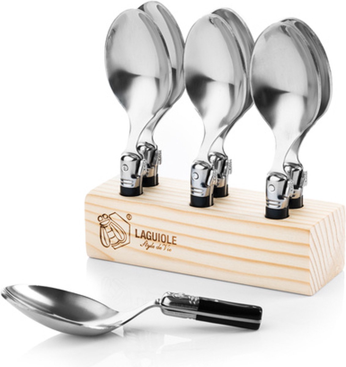 laguiole-style-de-vie-premium-line-amuselepels-zwart-6-delig