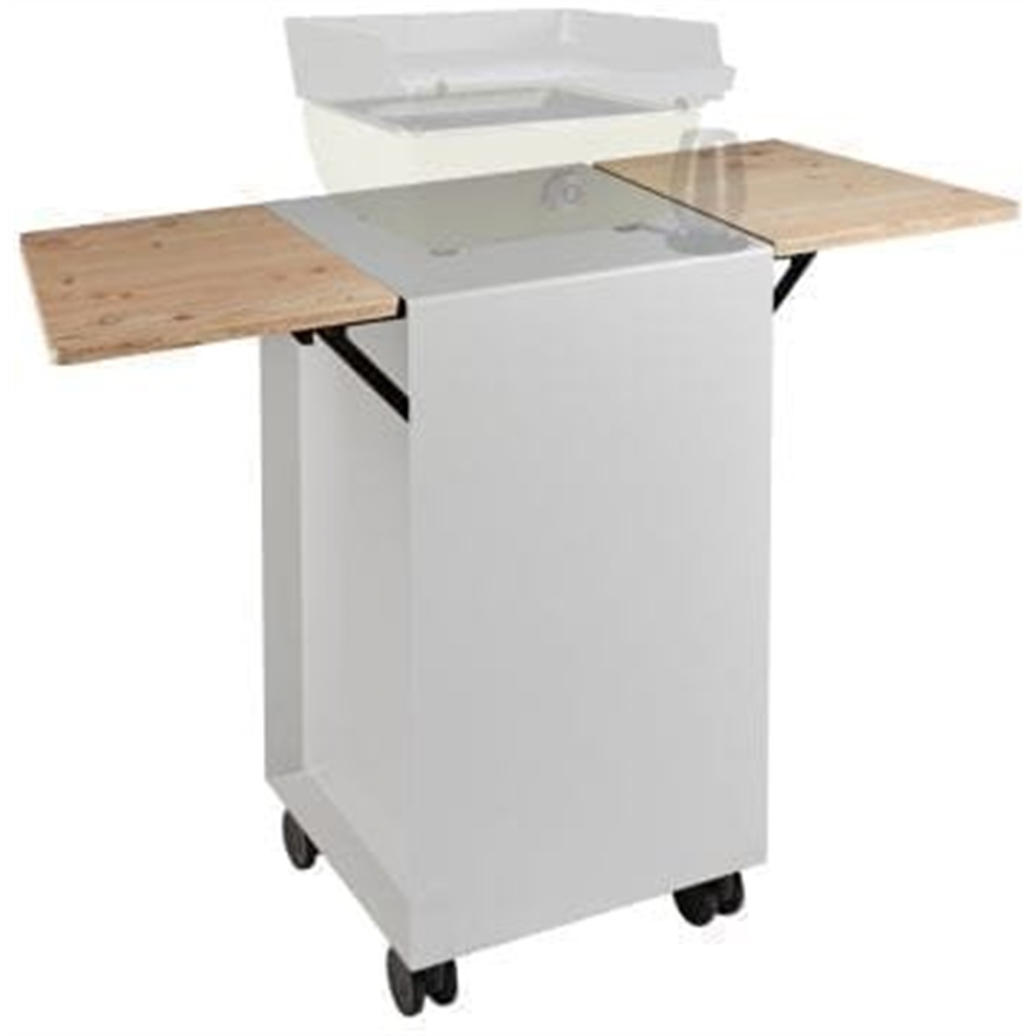 ferleon-trolley-voor-patio-cooker-met-houten-tafels-wit