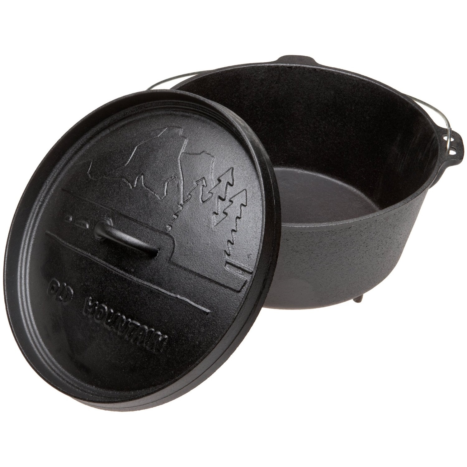 old-mountain-preseasoned-dutch-oven-met-holle-deksel-en-pootjes-75l