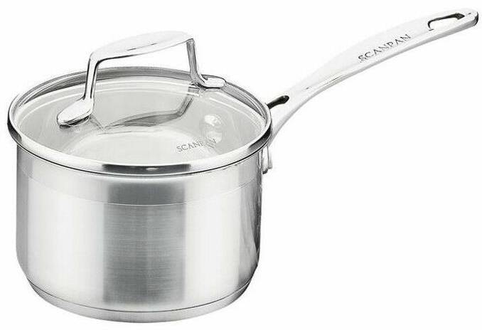 scanpan impact steelpan met glasdeksel 16cm