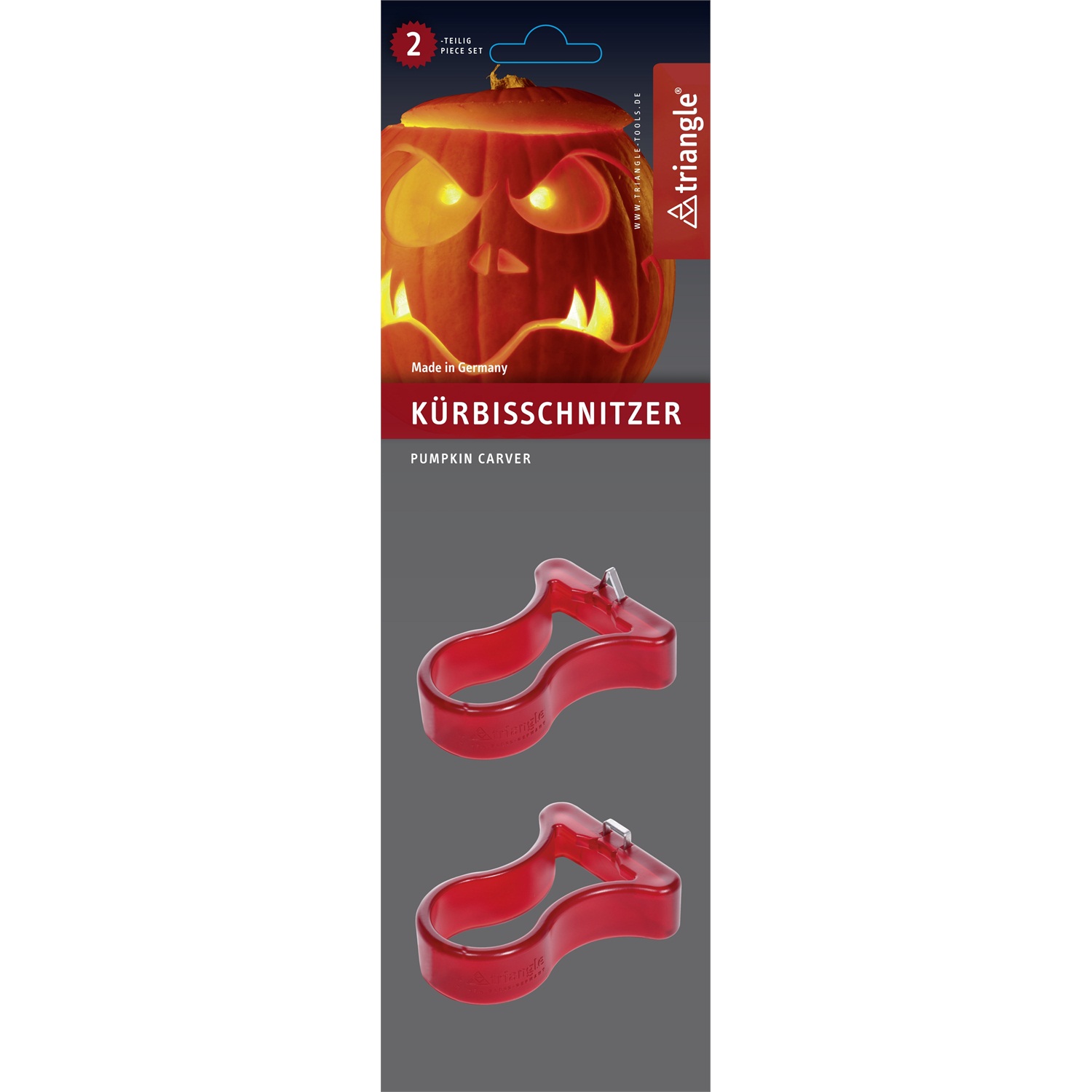 triangle halloween pompoenkerfset 2 delig