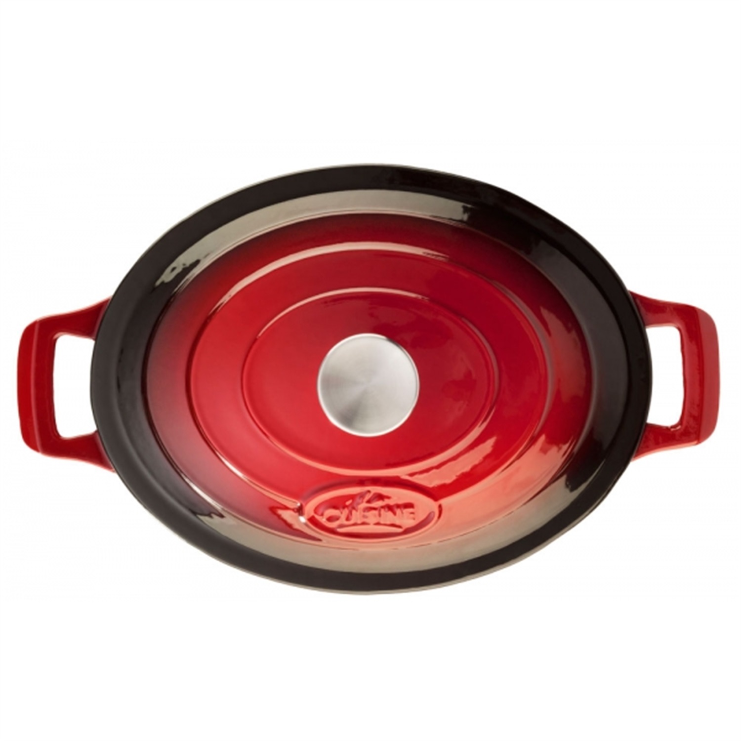 la-cuisine-ovale-braadpan-33cm-rood