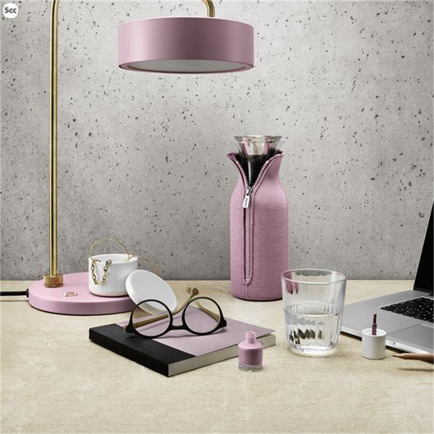 eva-solo-fridge-karaf-1l-roze-gewoven