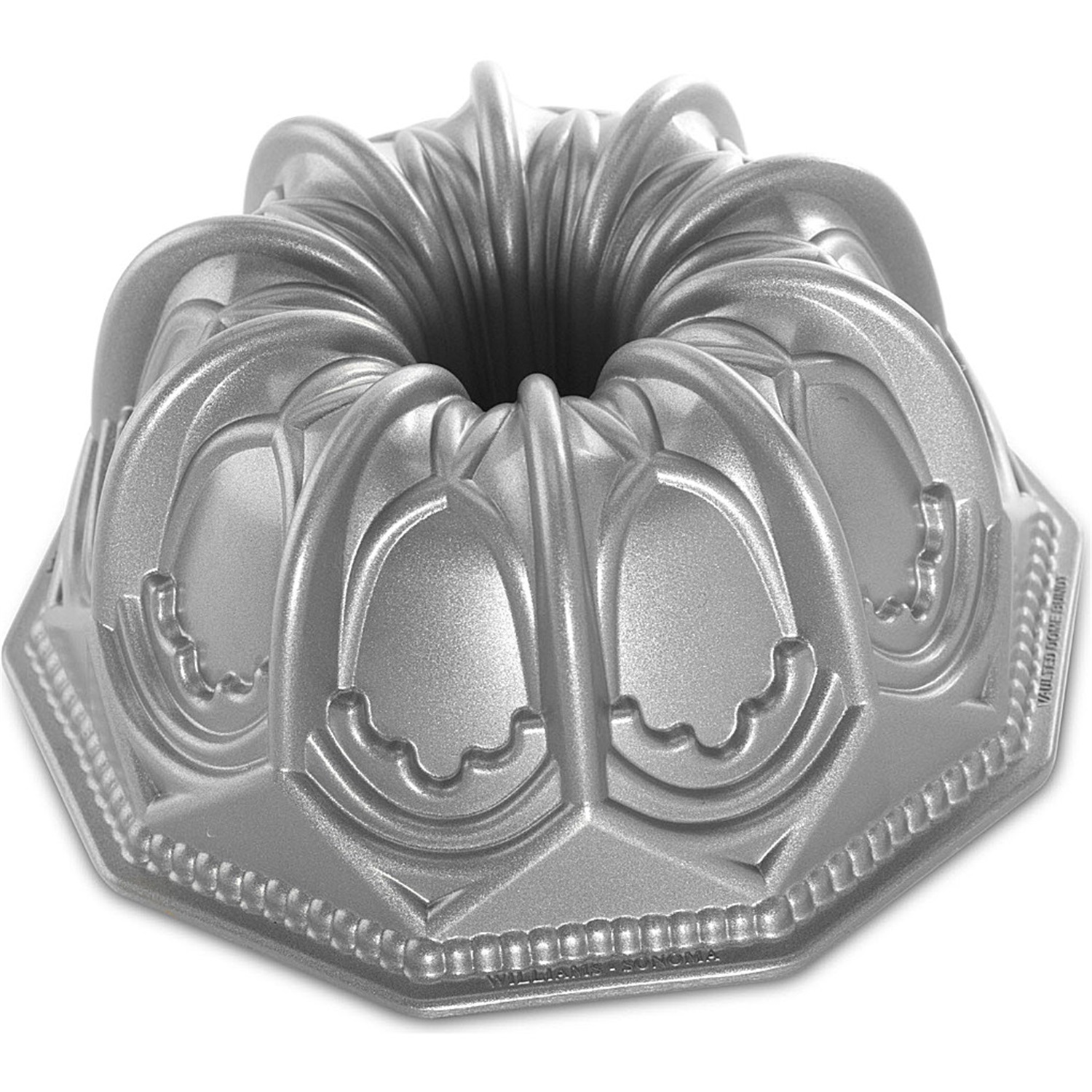 nordic ware vaulted cathedral tulbandvorm 23cm zilver