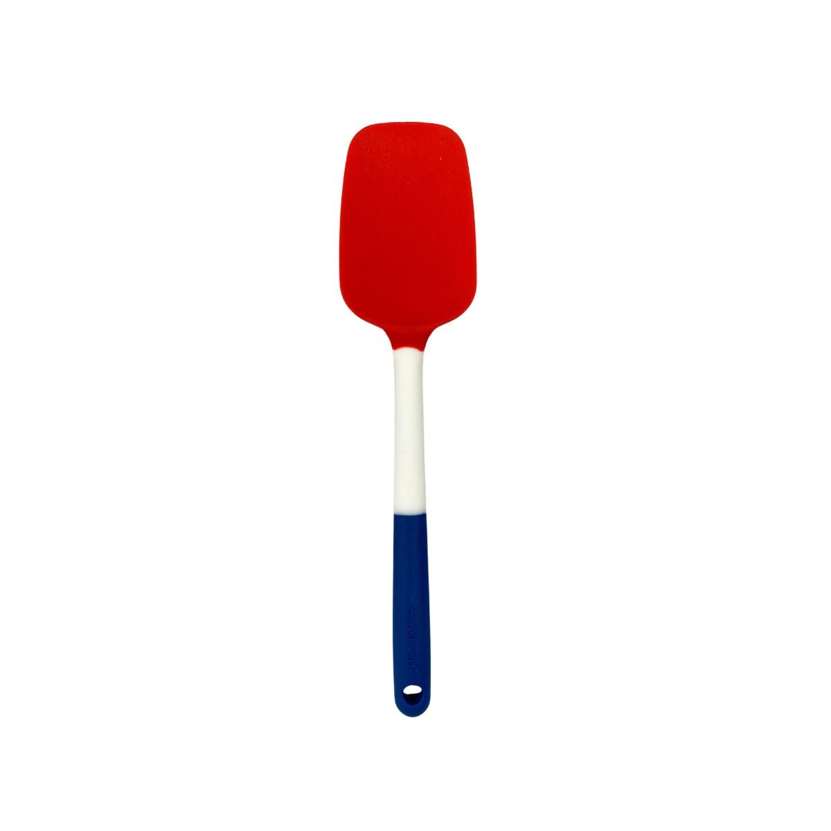 mastrad-all-silicone-lepelspatel-f10430,-27,5cm-rood-wit-blauw