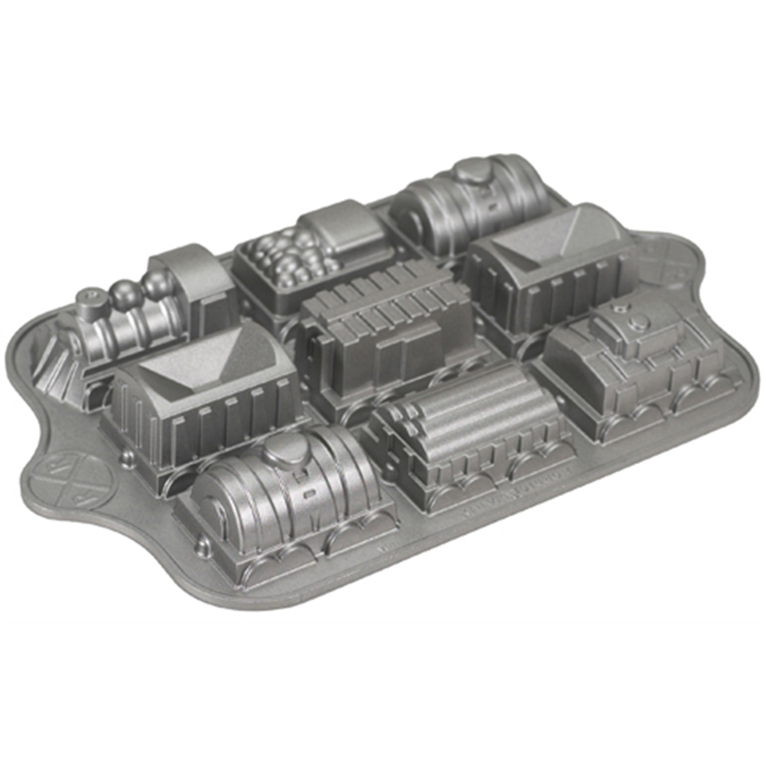 nordic-ware-train-cake-cakelet-bakvorm-9-vaks-zilver