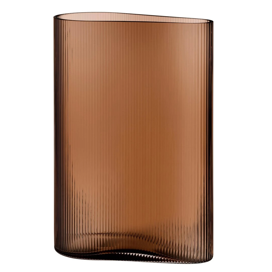 nude mist vaas 205x11cm caramel bruin