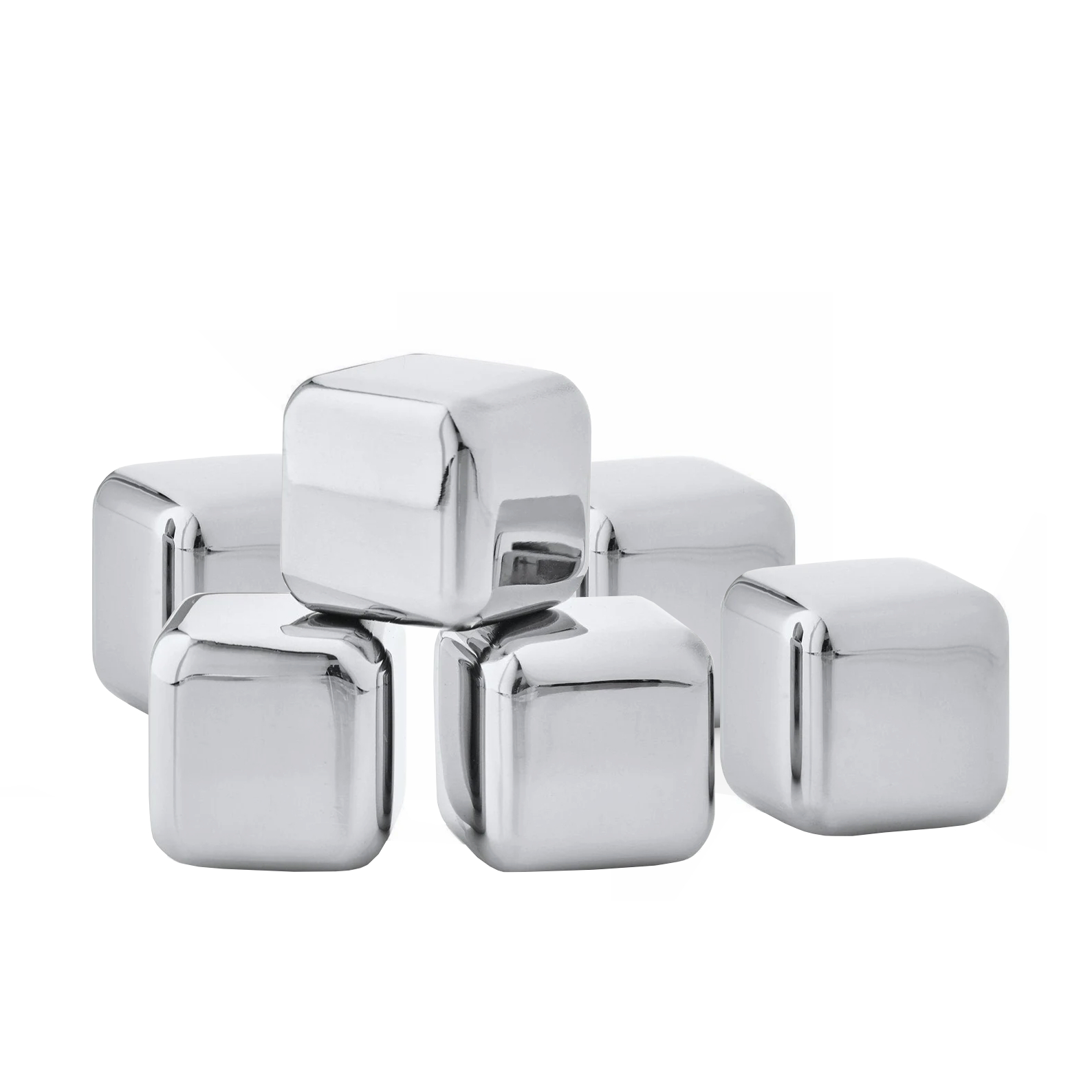 inoxibar herbruikbare ijsblokjes rvs 6st