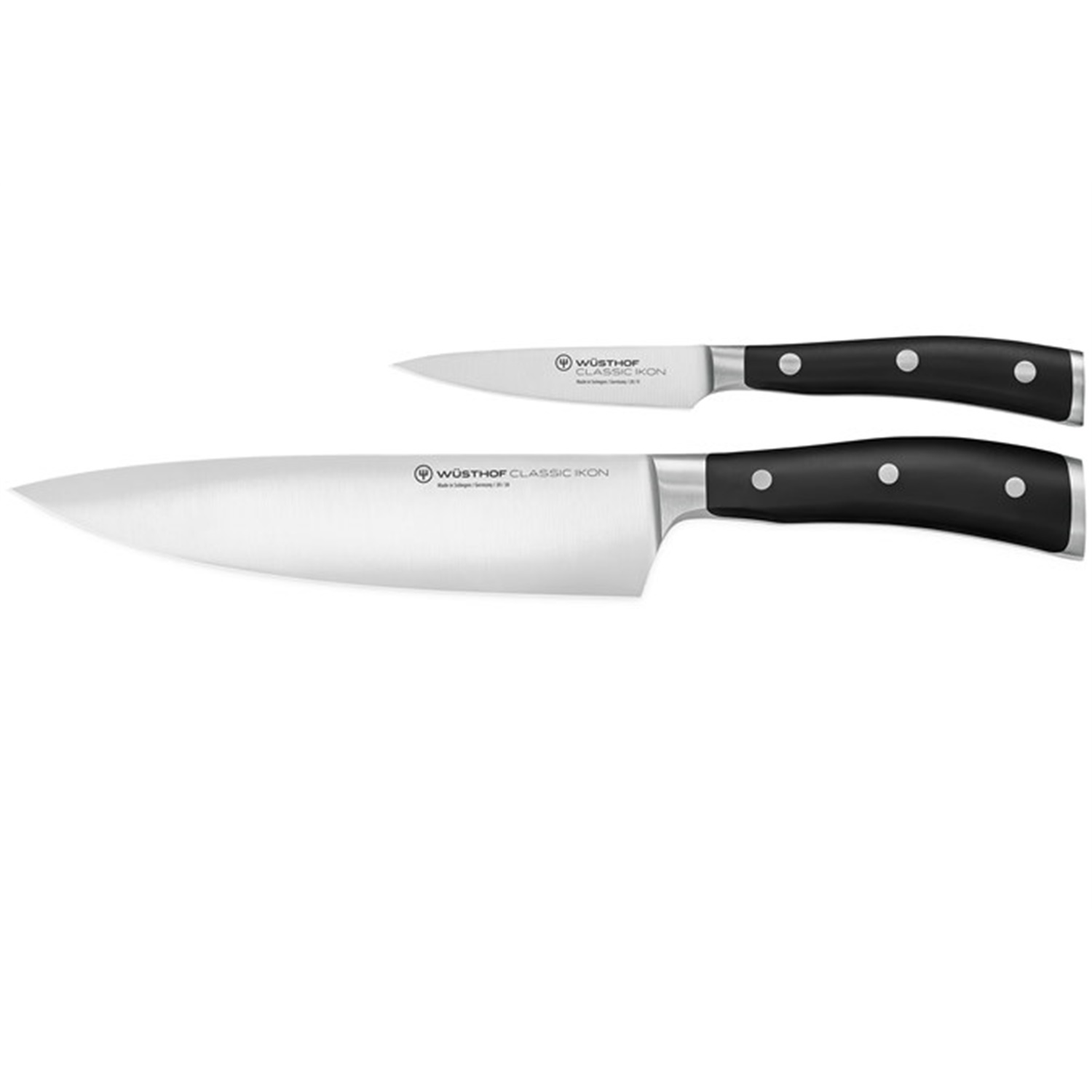 wusthof classic ikon messenset 2 delig zwart 1120360205