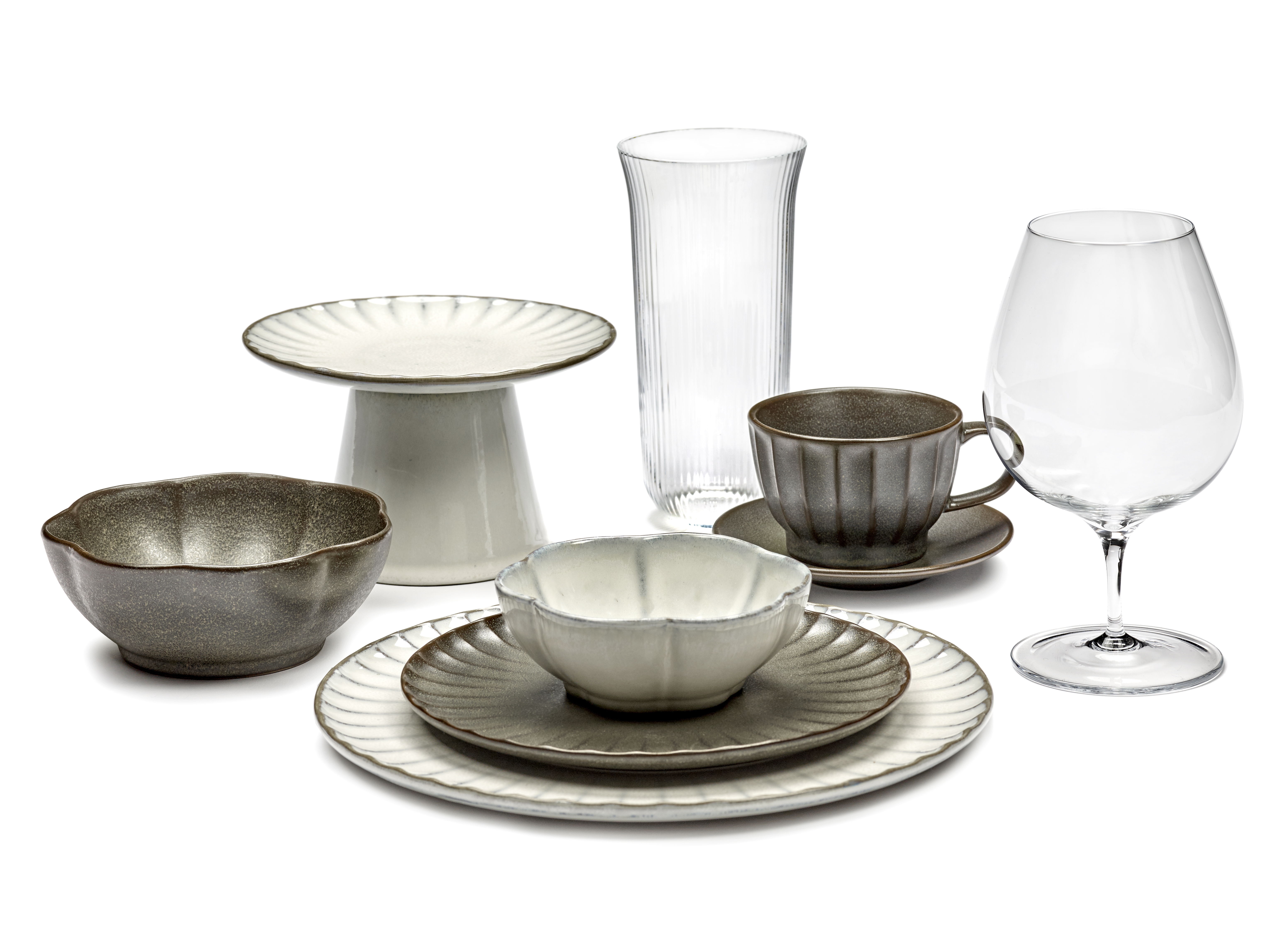 serax-inku-kom-geribbeld-b5120240w-11cm-wit-4-stuks