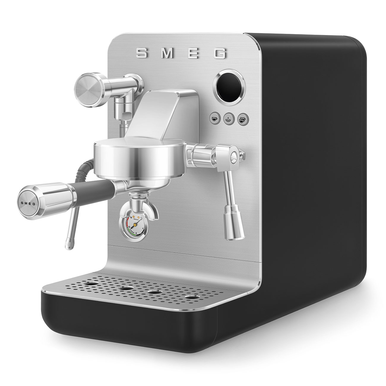 smeg minipro espressomachine emc02blmeu mat zwart