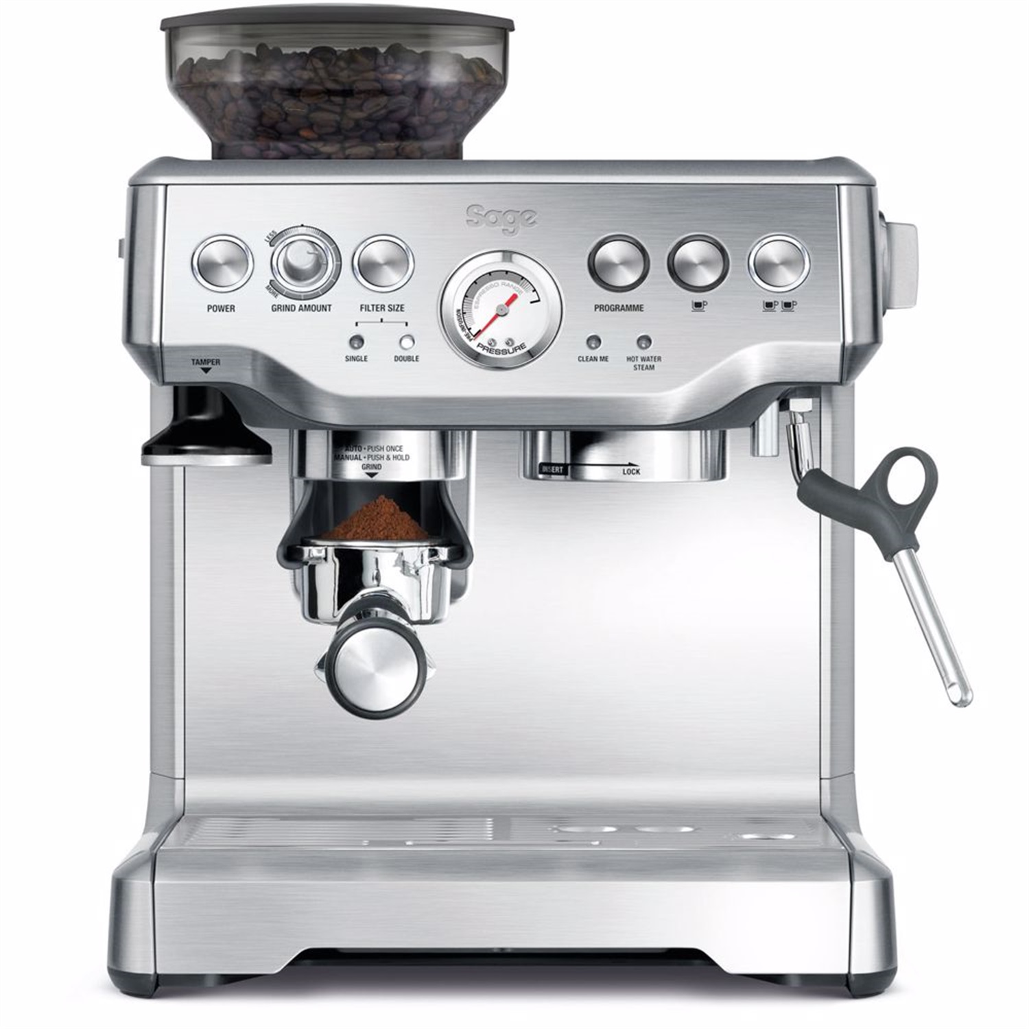 sage barista express espressomachine rvs