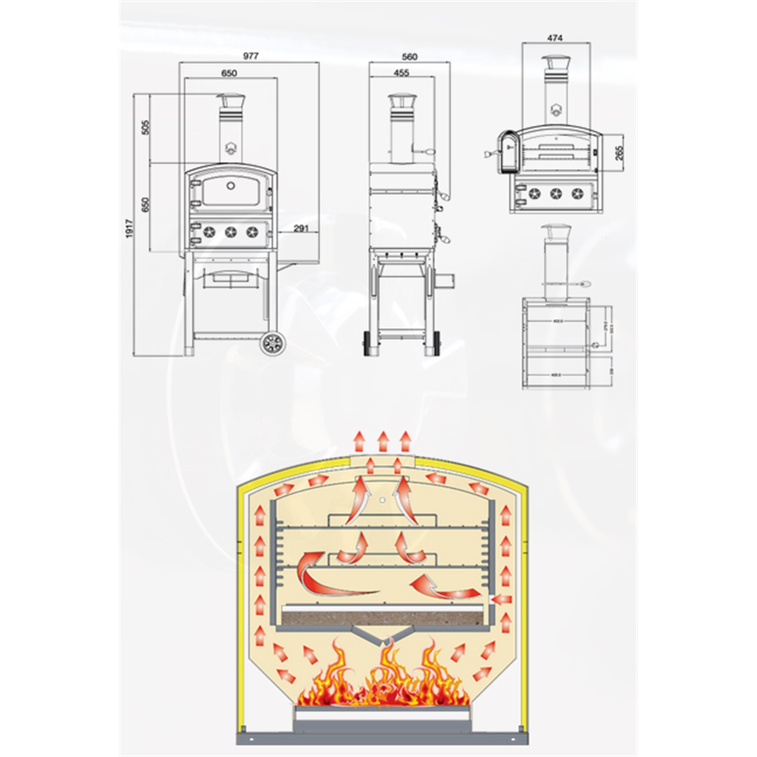 fornetto-pz-5-hout-en-rookoven-midnight-black