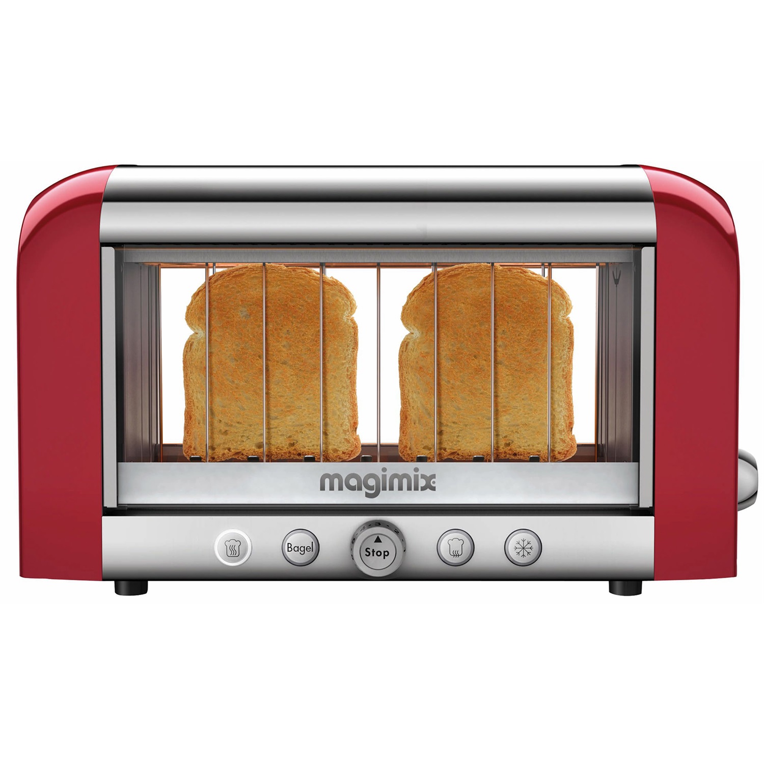 magimix vision toaster broodrooster rood