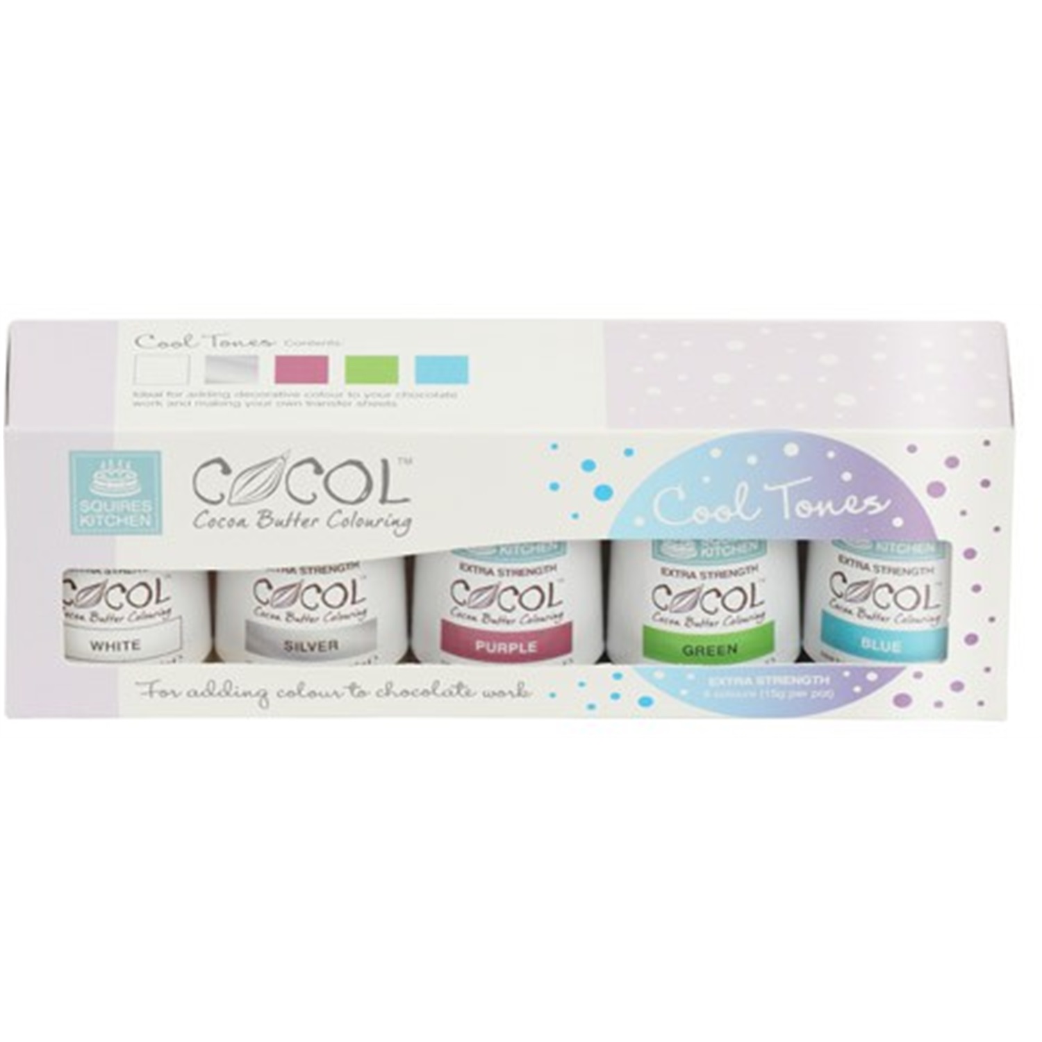 sk cocol cacaoboterkleurstof koude kleuren 5 stuks