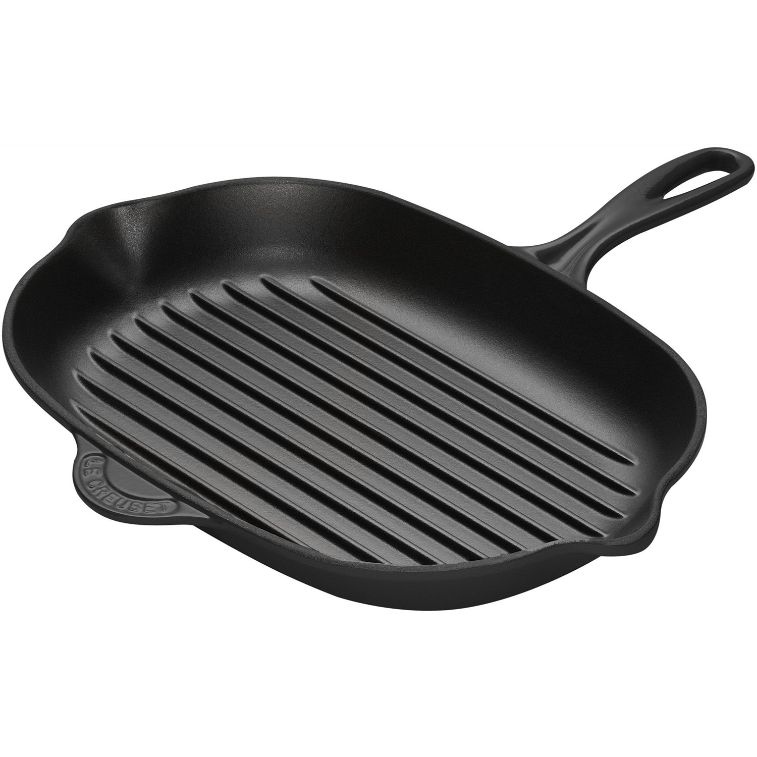 le creuset signature grillpan 32x22cm mat zwart