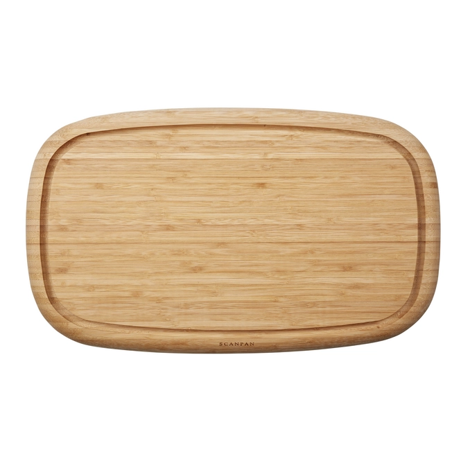 scanpan classic hakblok met sapgeul 50x30x4cm bamboe