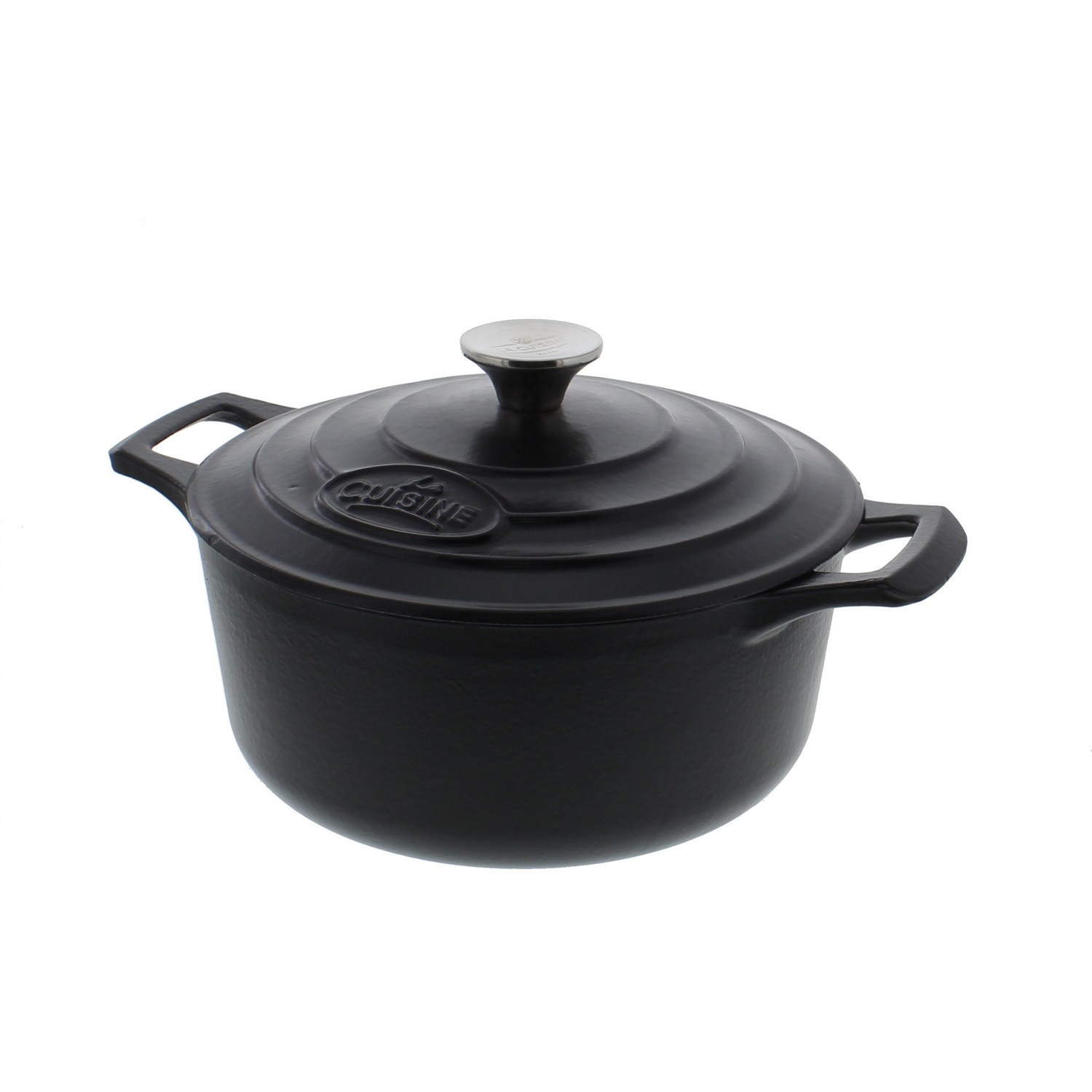 la-cuisine-pro-braadpan-24cm-mat-zwart