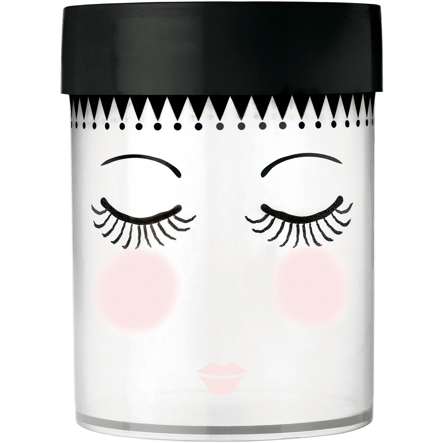 miss-etoile-canister-voorraadbus-zwart-18cm-ogenstip