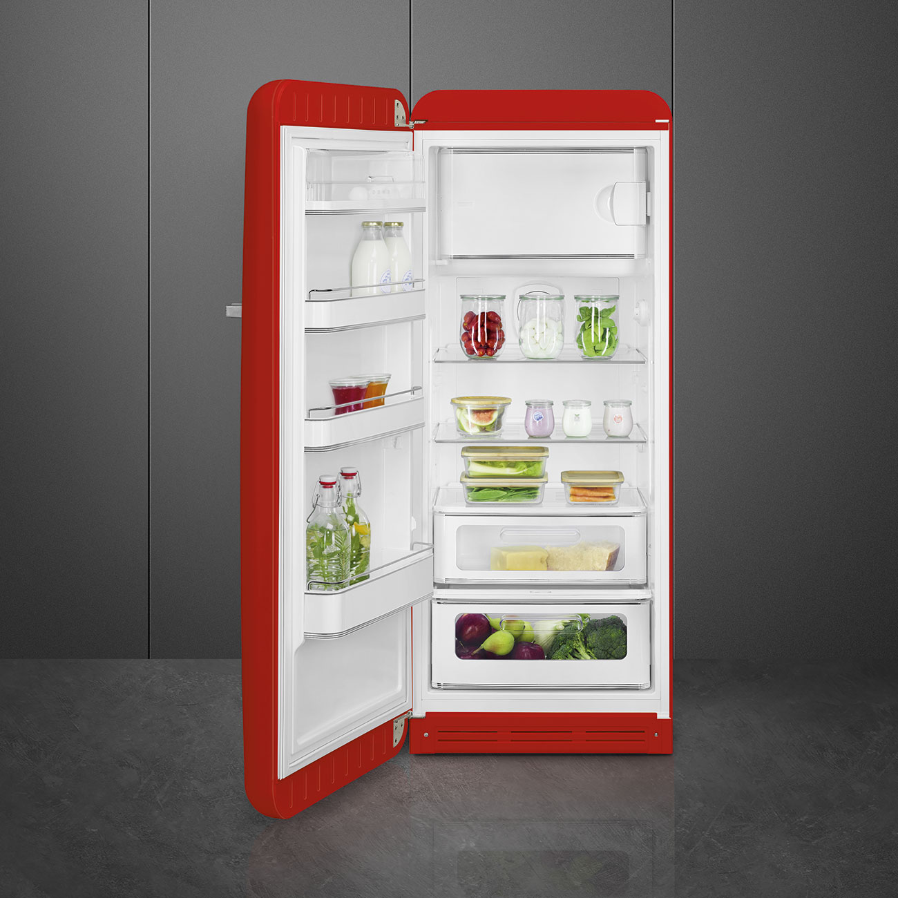 smeg-jaren-50-koelkast-met-vriesvak-fab28lrd5-rood-linksdraaiend