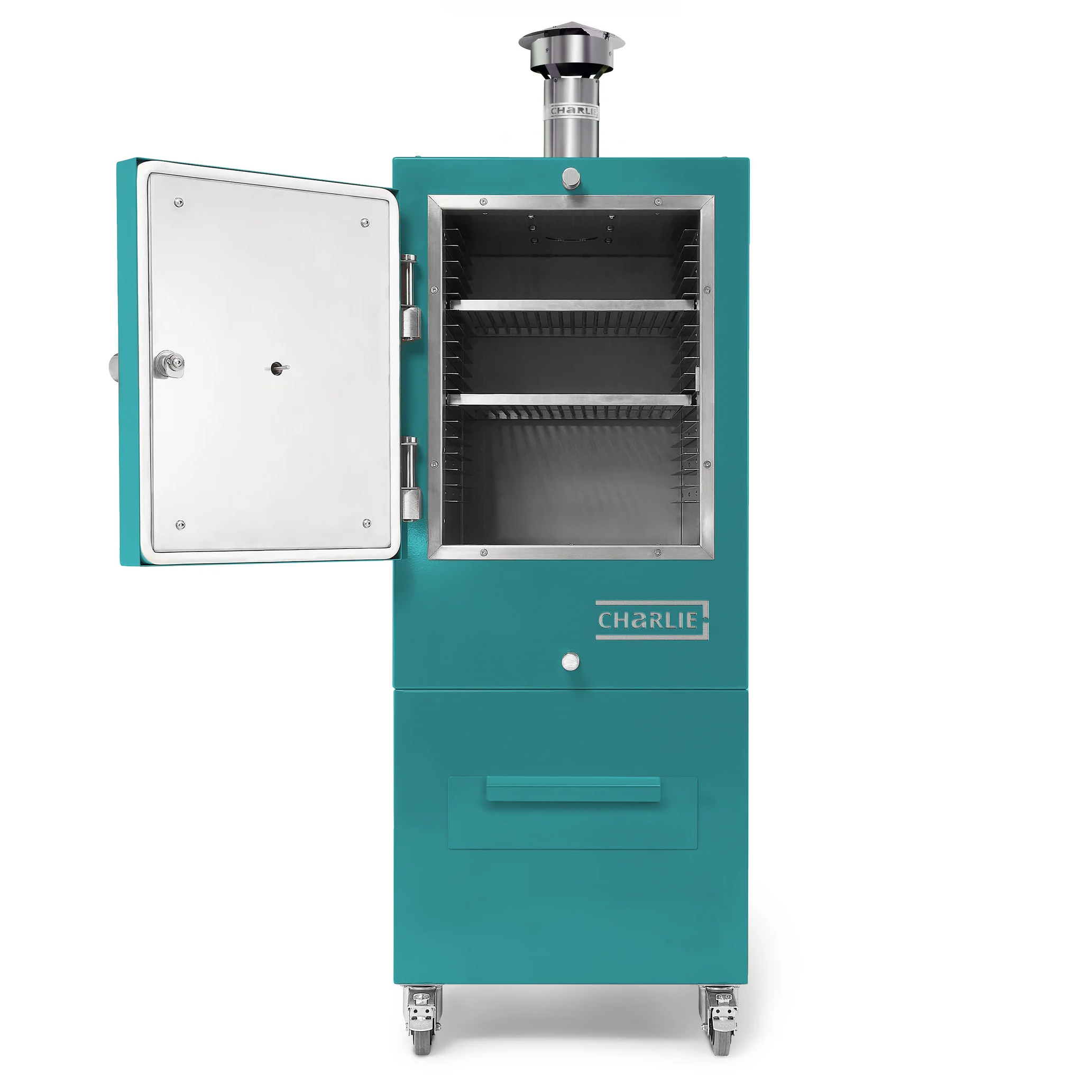 charlie-charcoal-oven,-teal-duck