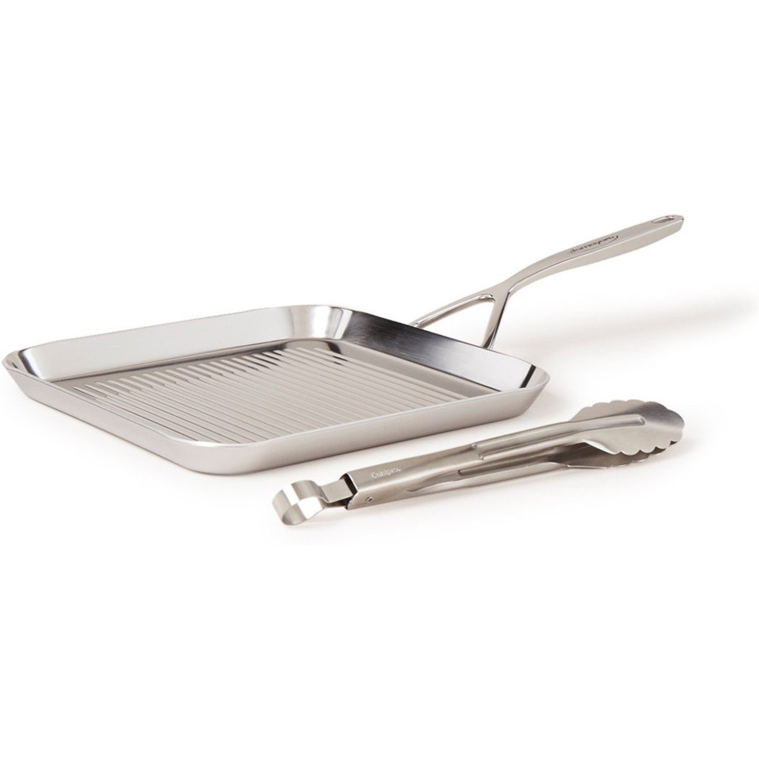 demeyere specialties 5 grillpan met cuisipro keukentang 28x28cm