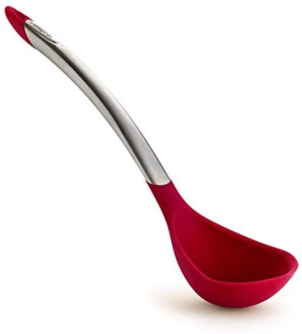 cuisipro soeplepel 31cm siliconen rood