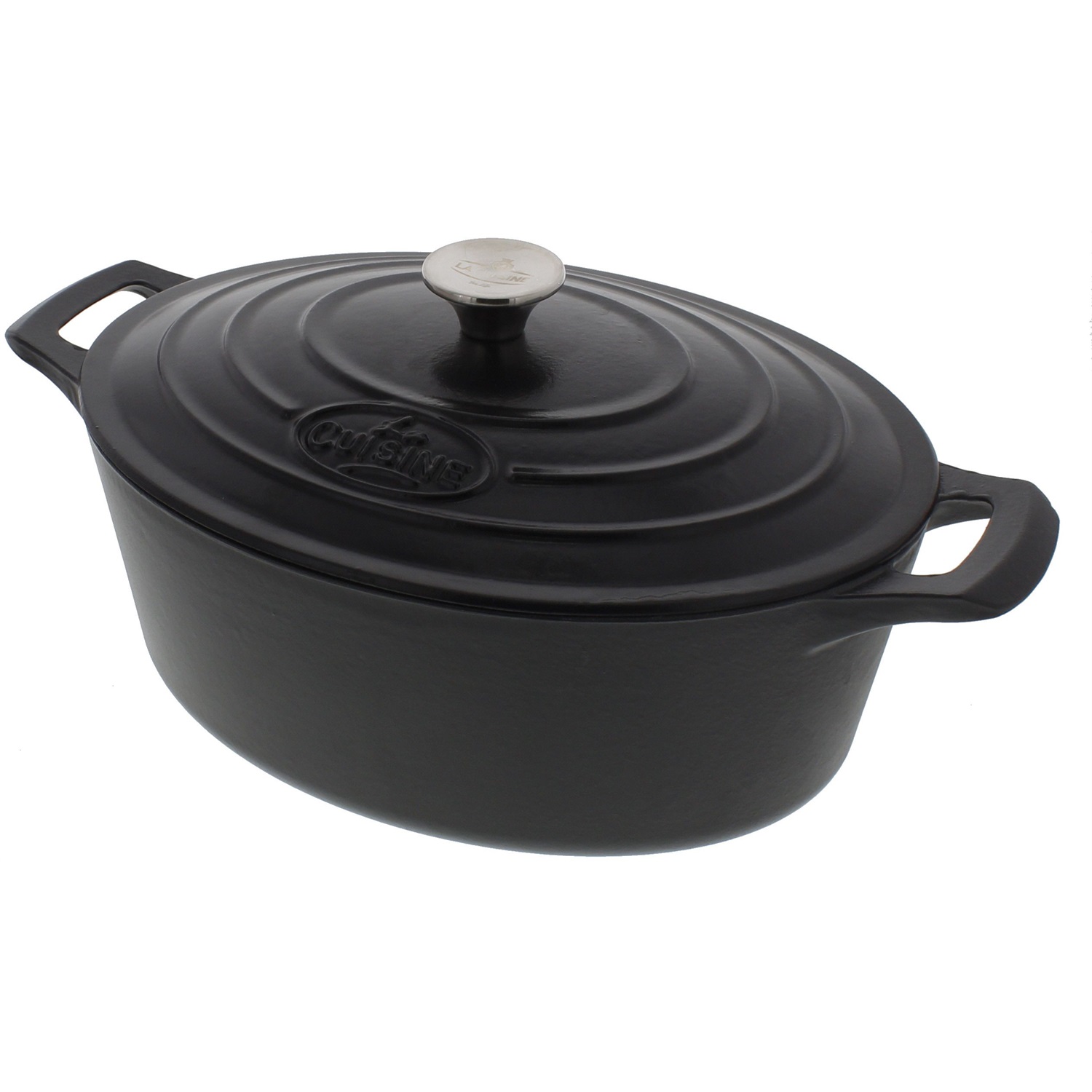 la cuisine pro ovale braadpan 29cm mat zwart_10