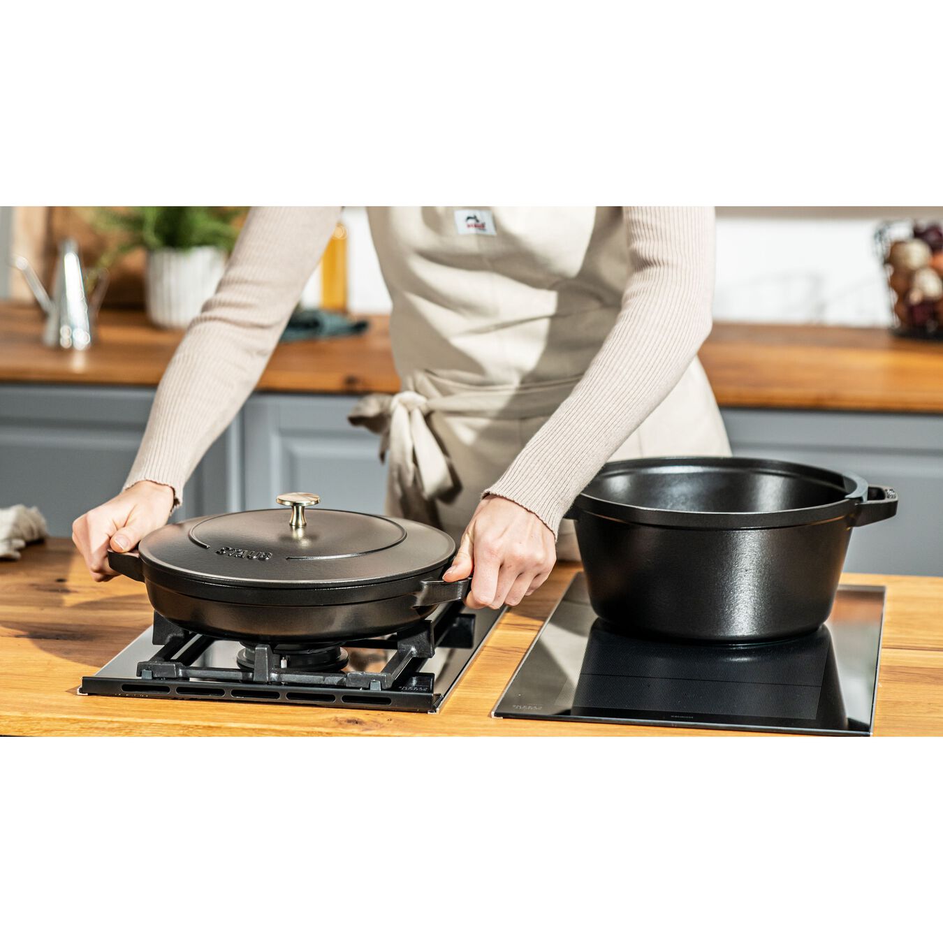 staub-braadpan-grillpan-stapelbaar-26cm-zwart