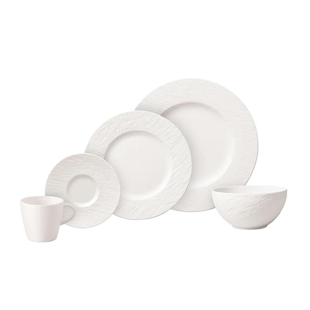 villeroy boch manufacture rock serviesset 20 delig wit