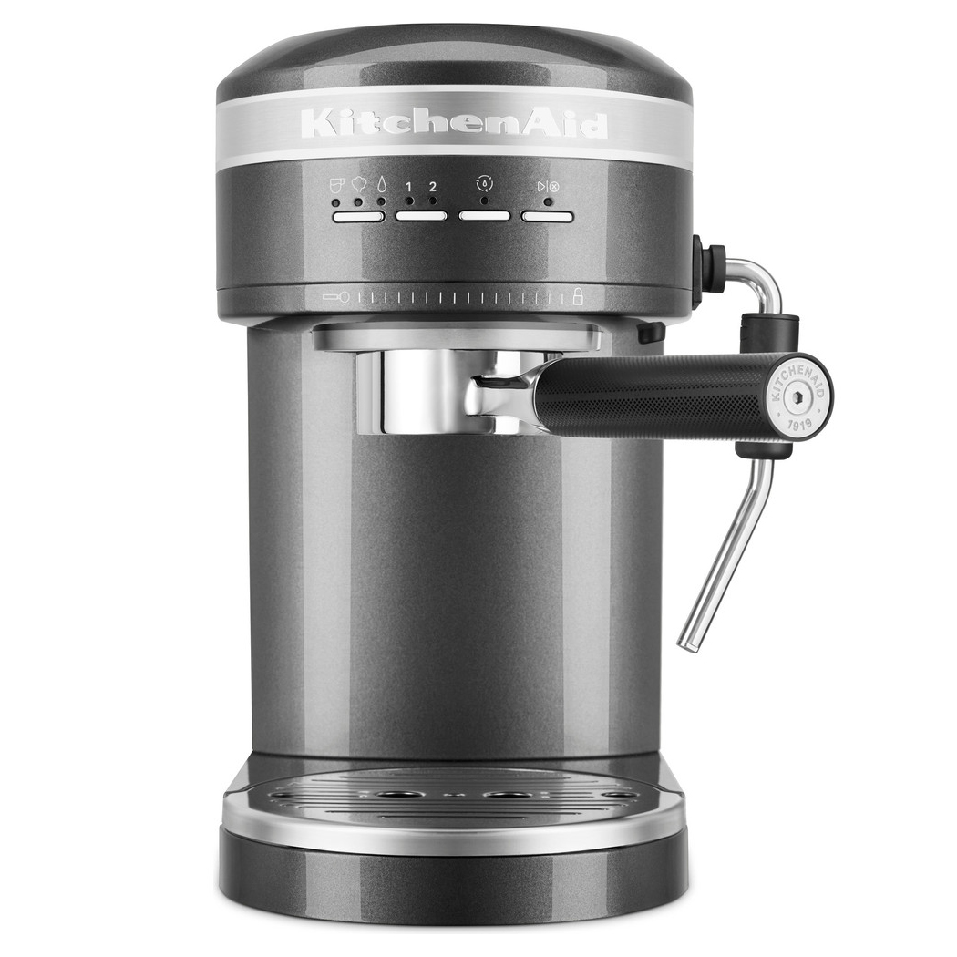 kitchenaid artisan espressomachine 5kes6503ems tingrijs
